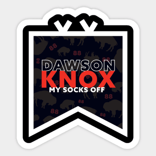 Knox My Socks B&W Sticker